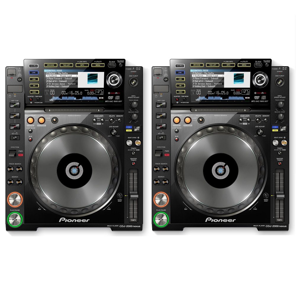 2x-pioneer-cdj-2000-nxs-media player-used-pair